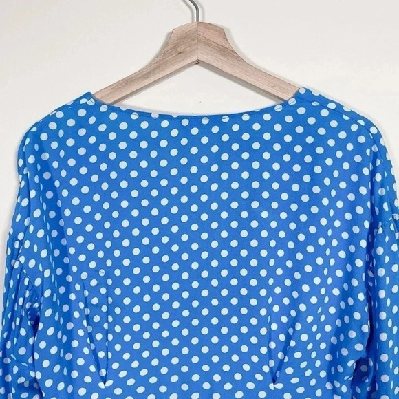 🌟✨2 for $30✨🌟 ZARA  | POLKA DOT BLUE CROP TOP - Picture 13 of 16